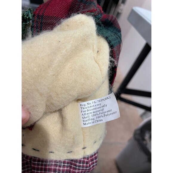 Handcrafted Decorative Snowman Doll With Scarf & Birdhouse Figurine - Picture 9 of 9